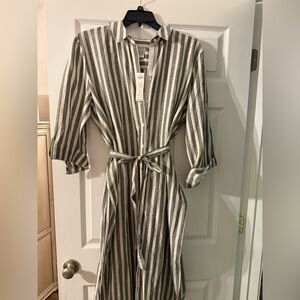 Chicos linen striped top/dress